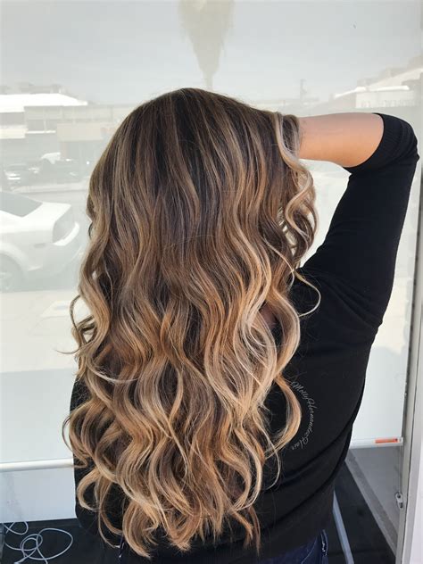 blonde balayage on brown hair